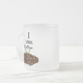 私はコーヒーマグが大好き フロストグラスマグカップ (正面左)