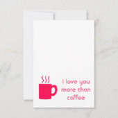 私はコーヒーマグよりも君が大好きだ サンキューカード (正面)