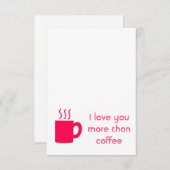 私はコーヒーマグよりも君が大好きだ サンキューカード (正面/裏面)