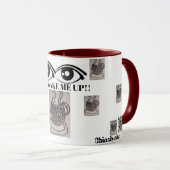 私はコーヒーマグを起こす マグカップ (正面右)