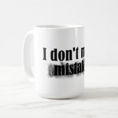 私はコーヒーマグを間違えない コーヒーマグカップ (正面左)