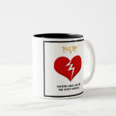 私はコーヒーマグスタイルAはどこにいた ツートーンマグカップ (正面右)