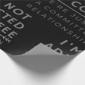 私はコーヒーラッピング紙に夢中ではない ラッピングペーパー