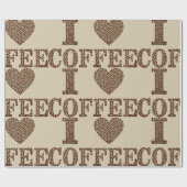 私はコーヒーラッピング紙 ラッピングペーパー (フラット)