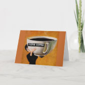 私はコーヒーレトロカードが大好き カード (正面)