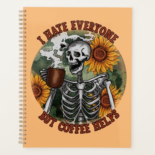 私はコーヒー以外の誰もが嫌救済い プランナー手帳 (正面)