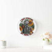 私はコーヒー以外の誰もが嫌救済い ラウンド壁時計 (ホーム)