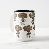 私はコーヒー引用文が好き ツートーンマグカップ (正面左)