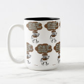 私はコーヒー引用文が好き ツートーンマグカップ (左)
