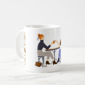 私はコーヒー引用文ガールズフレンズですべてを取る コーヒーマグカップ (正面左)