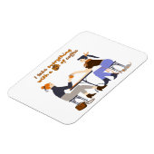 私はコーヒー引用文ガールズフレンズですべてを取る マグネット (左側)