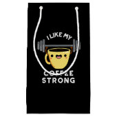 私はコーヒー強い飲みおもしろい物プンダークBG スモールペーパーバッグ (正面)