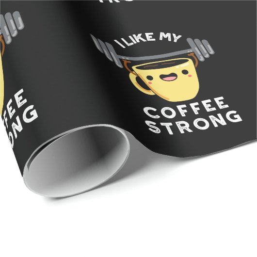 私はコーヒー強い飲みおもしろい物プンダークBG ラッピングペーパー (ロールコーナー)