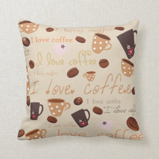 私はコーヒー枕を愛します クッション