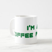 私はコーヒー派 コーヒーマグカップ (正面左)
