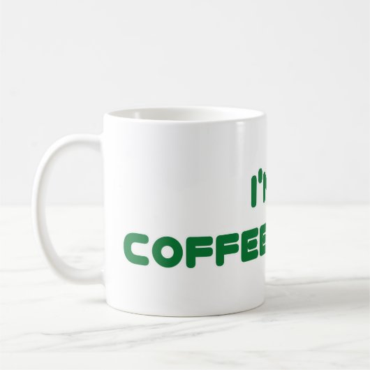 私はコーヒー派 コーヒーマグカップ (左)