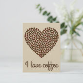 私はコーヒー葉書が大好きだ ポストカード (スタンド正面)