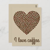 私はコーヒー葉書が大好きだ ポストカード (正面/裏面)