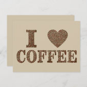 私はコーヒー葉書が大好きだ ポストカード (正面/裏面)