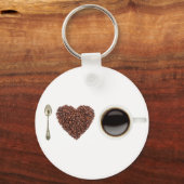 私はコーヒー01が大好き キーホルダー (正面)