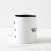 私はコーヒー・マグの前後に塩辛いです マグカップ (中央)