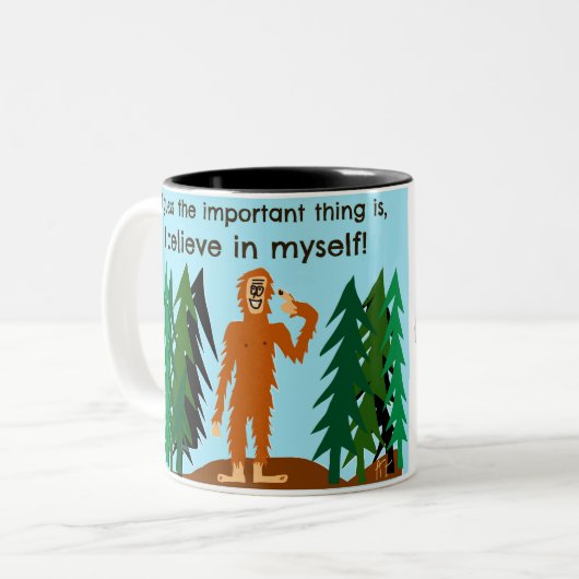 私はコーヒー・マグを信じます ツートーンマグカップ (正面左)