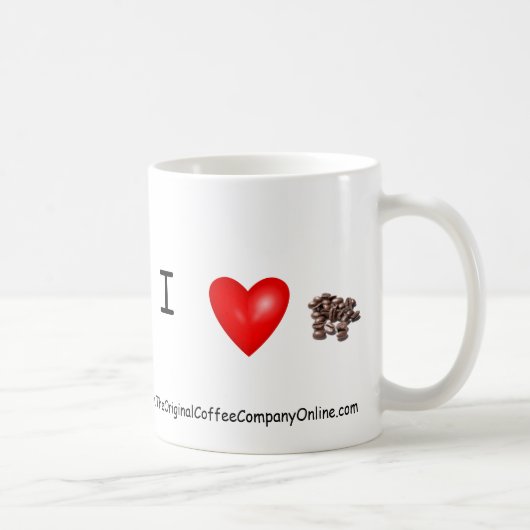 私はコーヒー・マグを愛します コーヒーマグカップ (右)