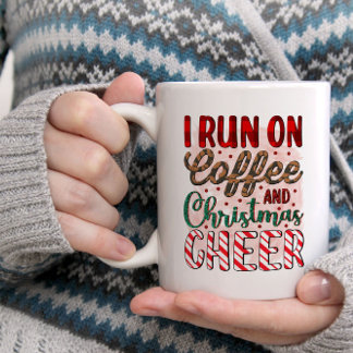 私はコーヒ走ーとクリスマスの応援に – コーヒーマグカップ