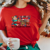 私はコーヒ走ーのクリスマス応援ティーに Tシャツ