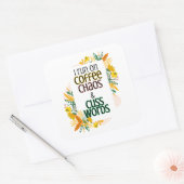 私はコーヒ走ーの混沌とキャスの言葉を好む スクエアシール (封筒)