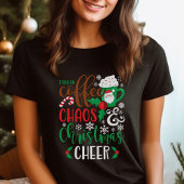 私はコーヒ走ーの混沌とクリスマスの応援に乗る Tシャツ