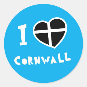 私はコーンウォールを愛します ラウンドシール