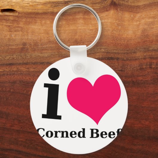 私はコーンビーフが大好き キーホルダー (正面)