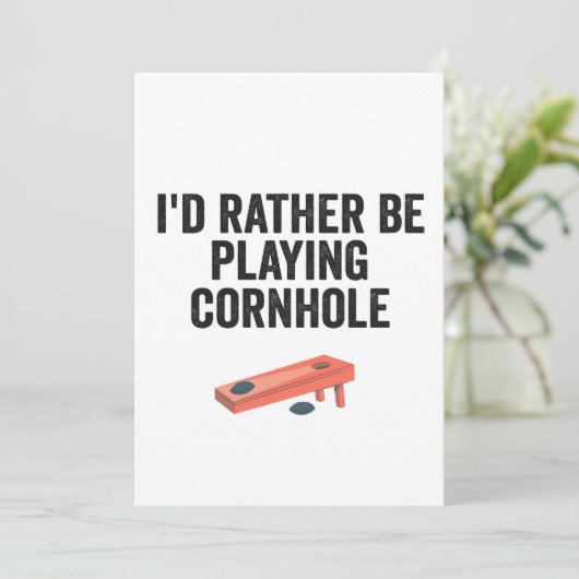 私はコーンホール遊スポーツの贈り物おもしろいになりたい 招待状 (スタンド正面)