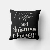 私はコー走ヒとクリスマス応援を飲んでいる クッション (裏面)