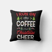 私はコー走ヒとクリスマス応援を飲んでいる クッション (裏面)