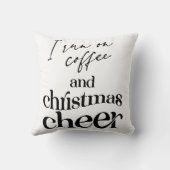 私はコー走ヒとクリスマス応援を飲んでいる クッション (裏面)