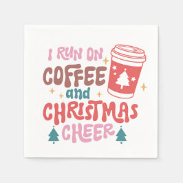 私はコー走ヒとクリスマス応援を飲んでいる スタンダードカクテルナプキン