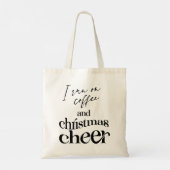 私はコー走ヒとクリスマス応援を飲んでいる トートバッグ (裏面)