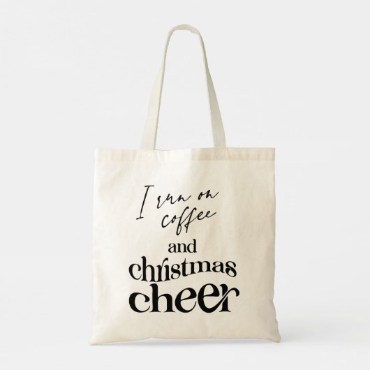 私はコー走ヒとクリスマス応援を飲んでいる トートバッグ (裏面)