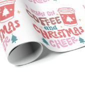 私はコー走ヒとクリスマス応援を飲んでいる ラッピングペーパー (ロールコーナー)