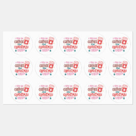 私はコー走ヒとクリスマス応援を飲んでいる ラベル