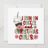 私はコー走ヒとクリスマス応援を飲んでいる 招待状 (裏面)