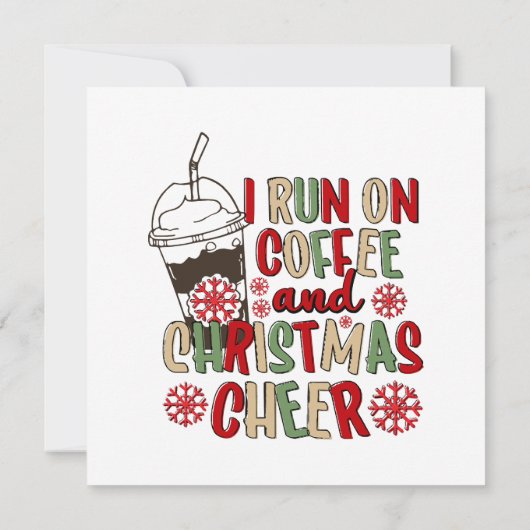 私はコー走ヒとクリスマス応援を飲んでいる 招待状 (裏面)