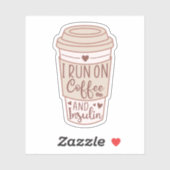 私はコー走ヒーとインシュリン、1型糖尿病を使用 シール (シート)