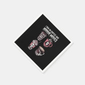 私はコー走ヒーとホラー映画の怖いハロウィーンを楽しむ スタンダードカクテルナプキン (角)