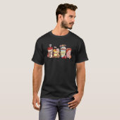私はコー走ヒーと愛カフェインおもしろいコーヒー値リスト Tシャツ (正面フル)