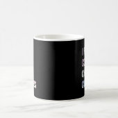 私はコー走ヒーの混沌とCussの言葉のおもしろい引用文 コーヒーマグカップ (中央)