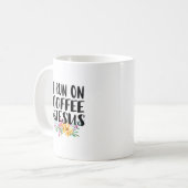 私はコ走ーヒとイエスに行った コーヒーマグカップ (正面左)