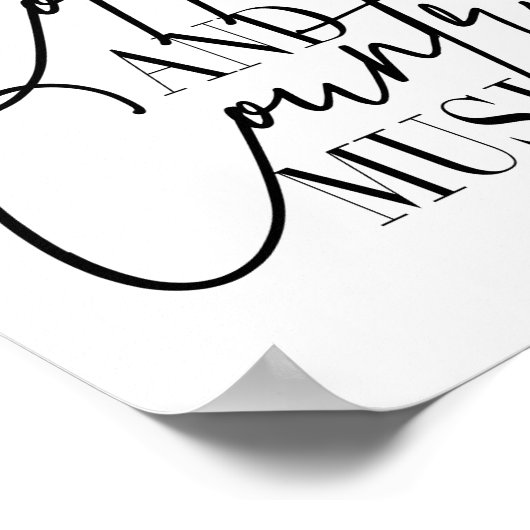 私はコ走ーヒとカントリーの音楽を聴いている ポスター (角)